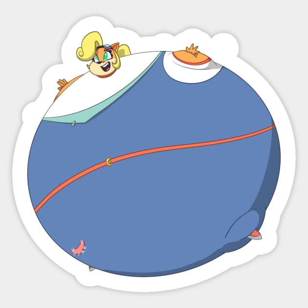 SX DELUXE - Coco Bandicoot (Crash Bandicoot) Sticker by SX DELUXE